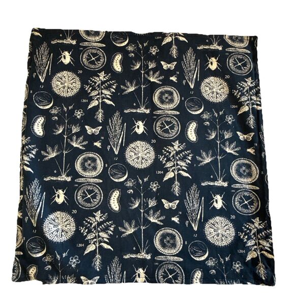 IKEA Blavinge Blue Nature Science Set Of 2 Curtain Panels 56x61/ 1 Sham 20x20 - Picture 8 of 12